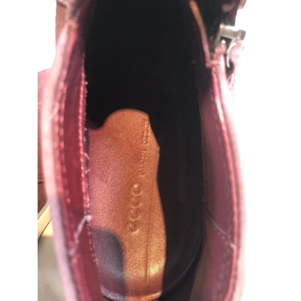 Ecco Soft 7 Tred Zip Burgundy Nubuck Leather Ankle Boots Womens 10 41 430243